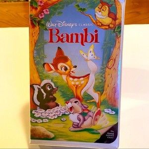 Walt Disney Bambi BLACK DIAMOND VHS Home Video. *MAKE OFFER*